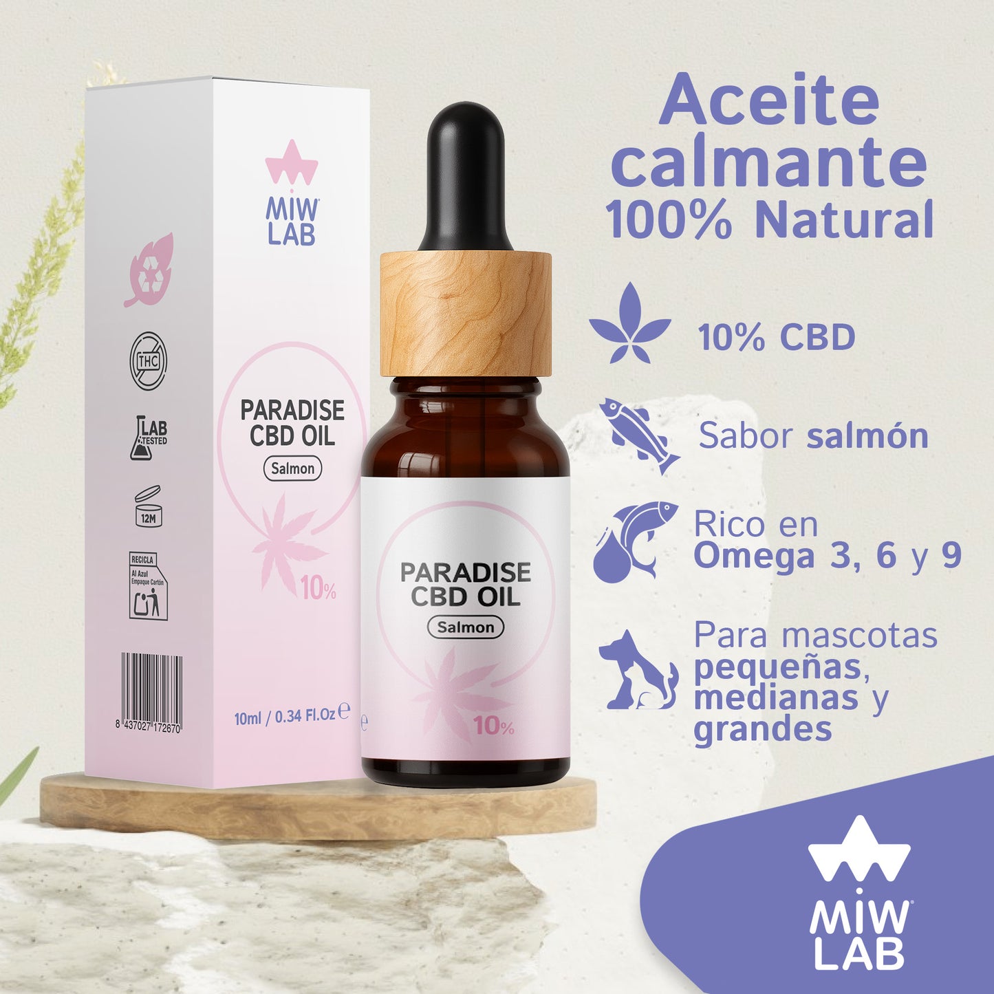 Relajante Paradise Base MCT-Coco (Salmón)