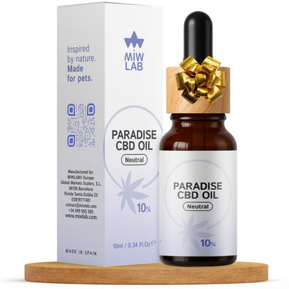 Paradise Neutral | Relajante Natural 10% CBD Base MCT-Coco (Sin sabor)