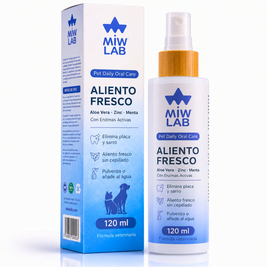 Spray Dental Perros y Gatos | Aliento Fresco | MIWLAB