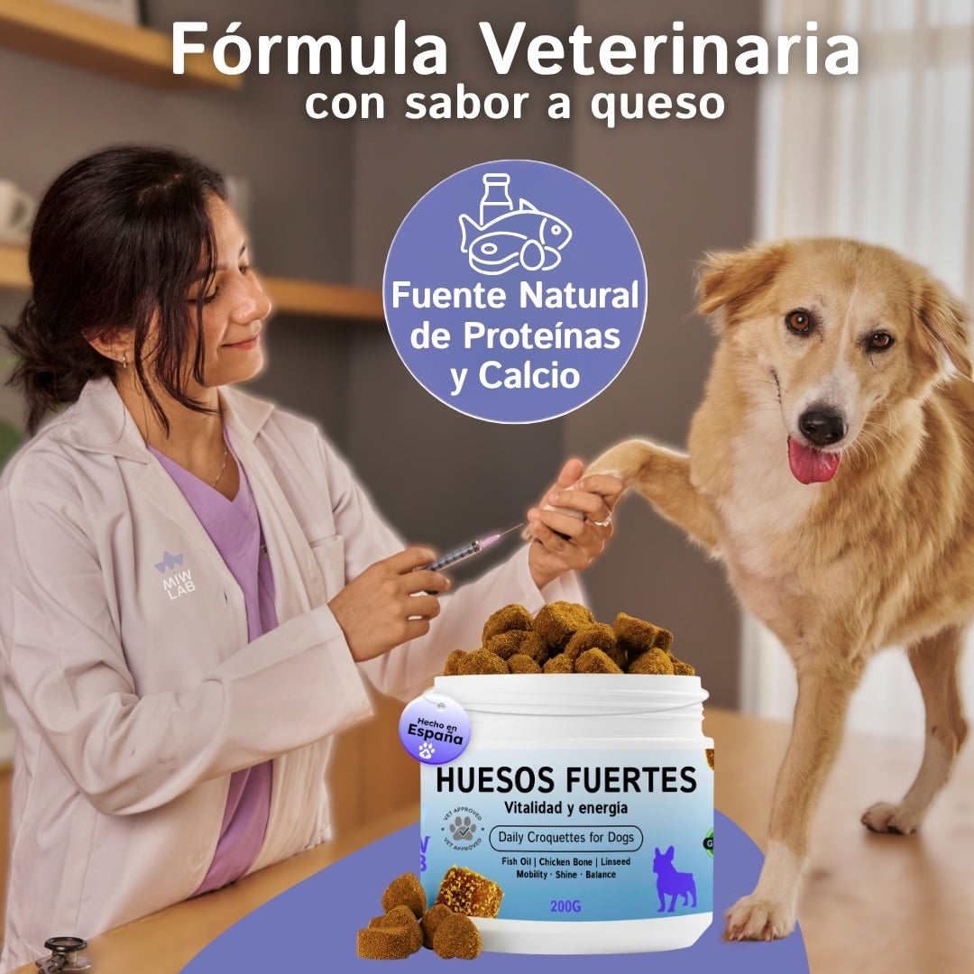 Huesos Fuertes | Condroprotector Perro Vitalidad y Energía 200Uds