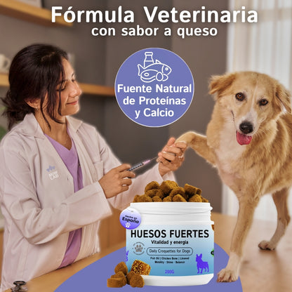 Huesos Fuertes | Condroprotector Perro Vitalidad y Energía 200Uds