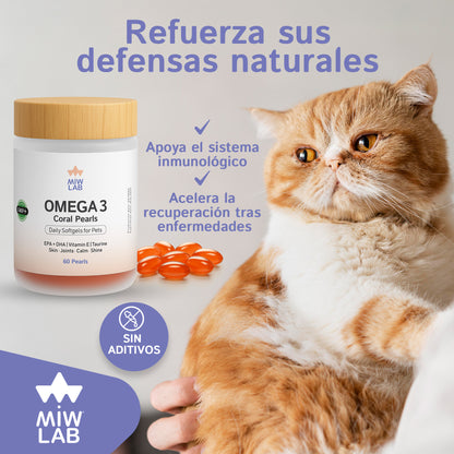 Omega 3 Coral Pearls | EPA + DHA + Vitamina E + Taurina