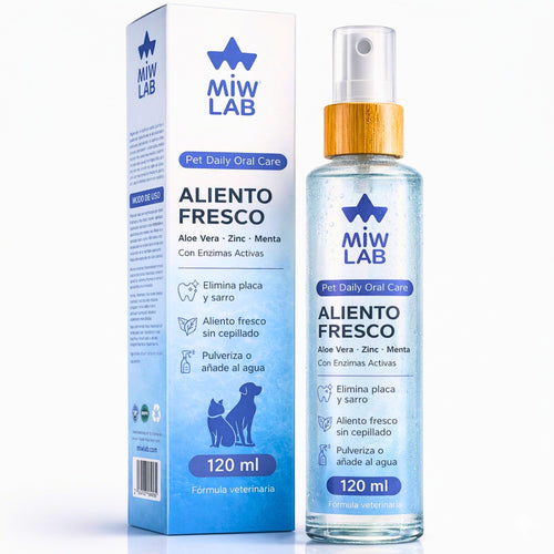 Spray Dental Perros y Gatos | Aliento Fresco | MIWLAB | MIWLAB